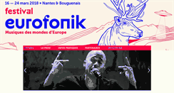 Desktop Screenshot of eurofonik.fr